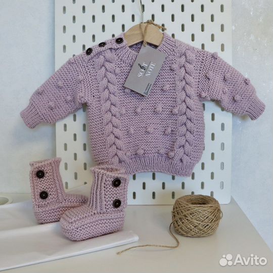 Вязаный свитер ручная работа