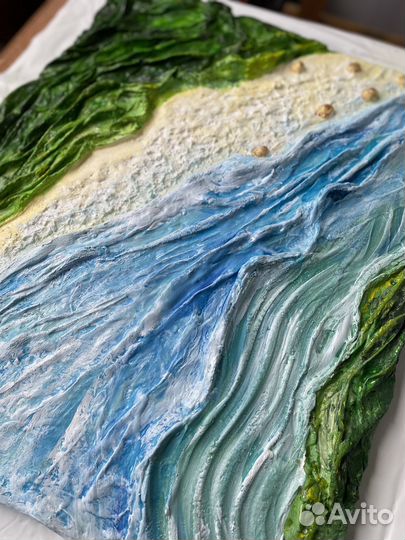 Картина барельеф