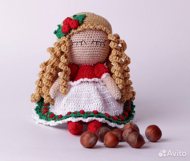 Новогодний подарок Кукла Эльф Рождественский