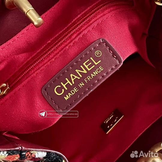 Сумка мешочек Chanel твид