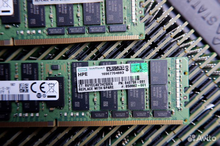 64Gb Серверная память ddr4 2666V LR HP 840759-091