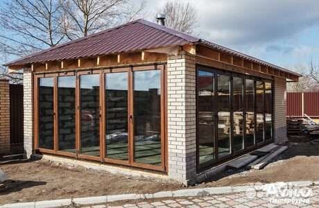 Остекление беседки, 