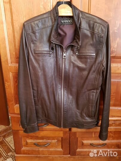 Кожаная куртка мужская