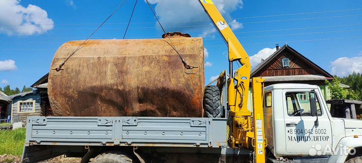 Аренда и услуги манипулятора-вездехода, стрела 3 т