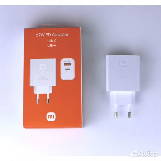 Зарядка Блок Xiaomi 67W PD Adapter Usb-CUsb-A