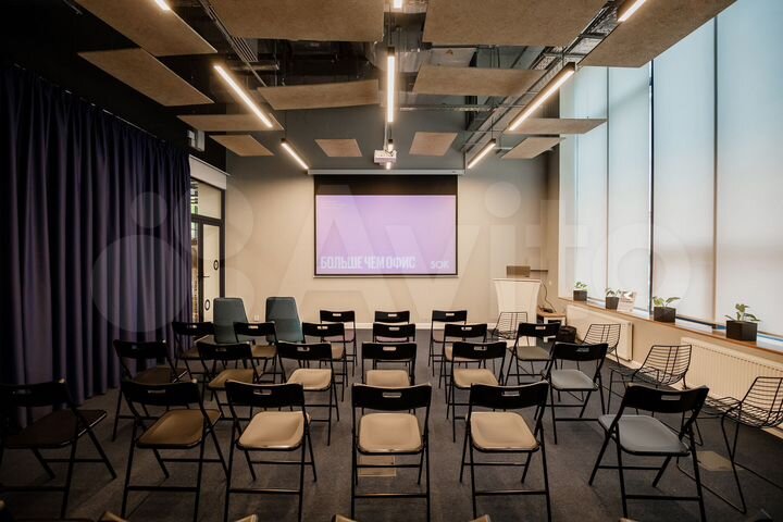 Офис с общими зонами и кухнями + переговорные