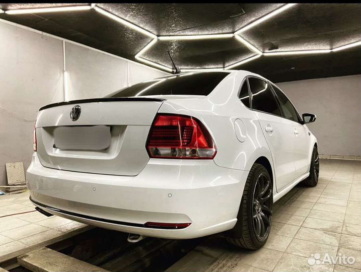 VW polo GT Поло Седан лип спойлер polo sedan