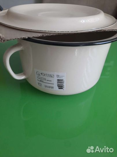 Горшок эмаль 3 литра