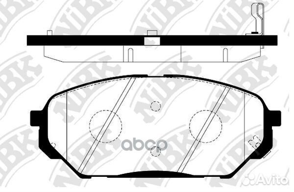 Колодки тормозные дисковые передн. hyundai Vera