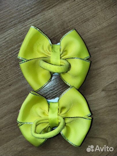 Заколка для волос на резинке бант лол