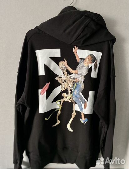 Худи Off-White (pascal sceleton, oversize)