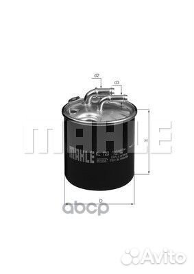 KL723D фильтр топливный MB sprinter 09 KL723D