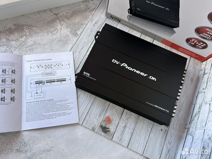 Усилитель Pioneer 1800w 4х канальный