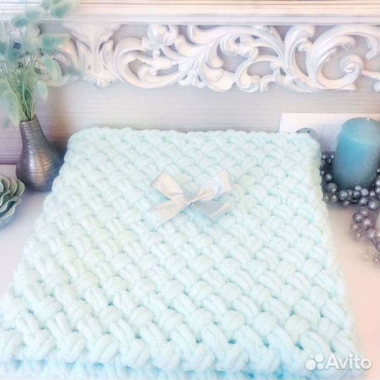 Плед вязаный