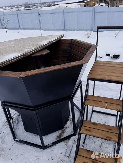 С подогревом чан для бани/Купель