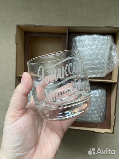 Подарочный набор бокалов для виски новый