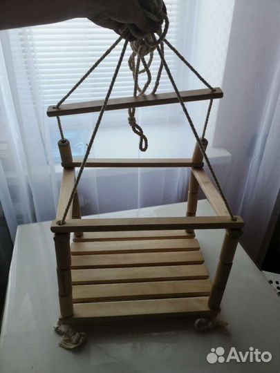 Детские деревянные качели