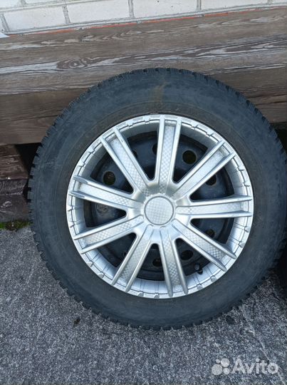 Колёса в сборе с декоративными колпаками r 14