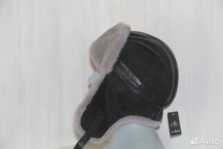 Кепка с мехом ушанка теплая шапка
