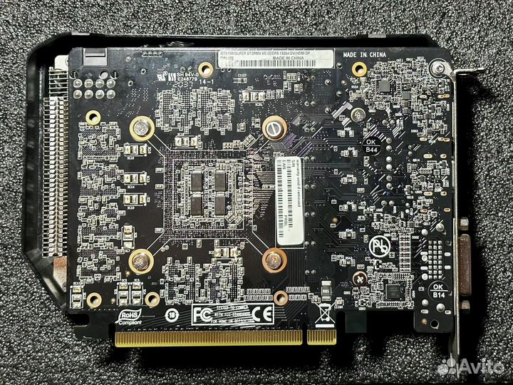 Видеокарта palit GTX1660 super SrormX