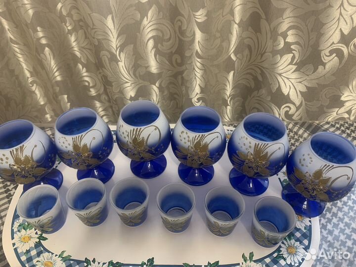 Стопки и коньячные бокалы Гусь Хрустальный