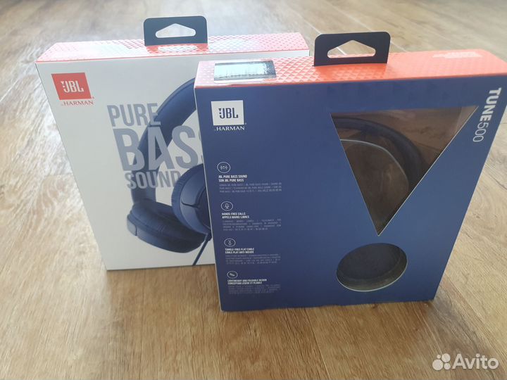 Проводные наушники гарнитура JBL Tune 500 синий