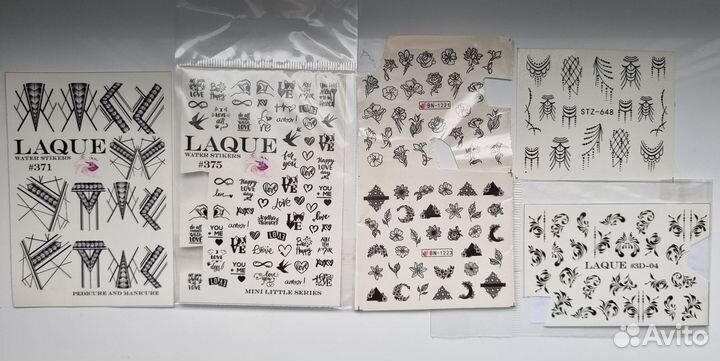 Слайдеры для дизайна ногтей наклейки