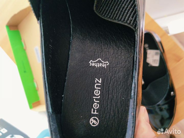 Кожаные лоферы 40