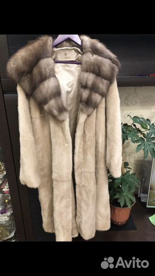 Шуба норковая с соболем 50 52