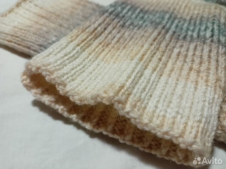 Вязаные шерстяные носки размер 36-38 ручной работы