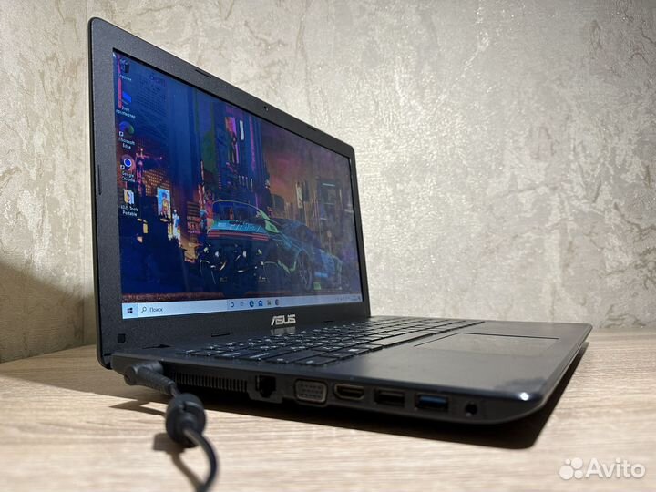 Мощный ноутбук Asus 256GB/HDD/4GB