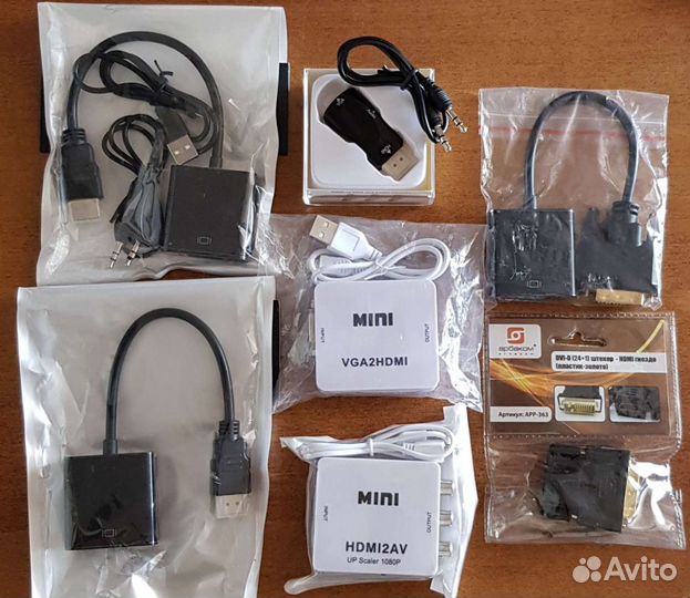 Переходники hdmi-3RCA/hdmi-VGA/VGA-hdmi