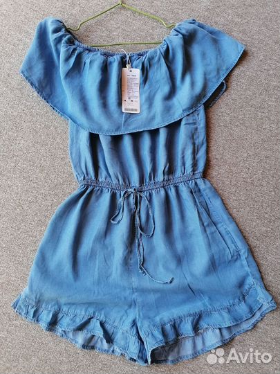 Джинсовый комбинезон новый с биркой