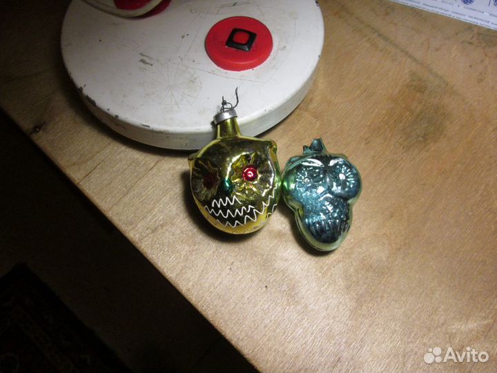 Игрушки ёлочная сова(3 штуки)