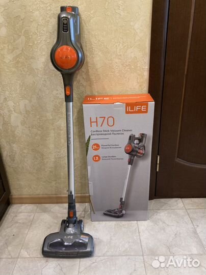 Беспроводной вертикальный пылесос iLife H70