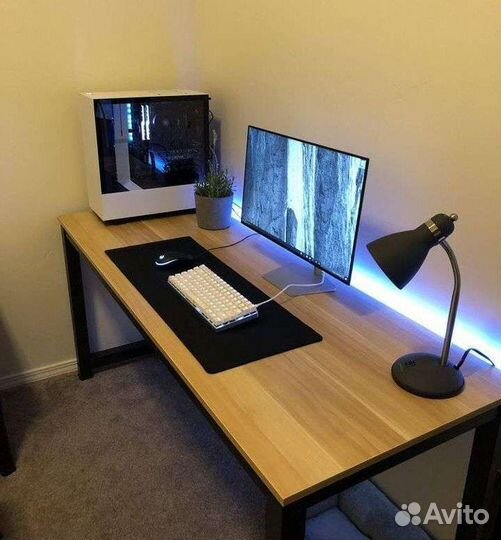 Компьютерный стол лофт из дерева