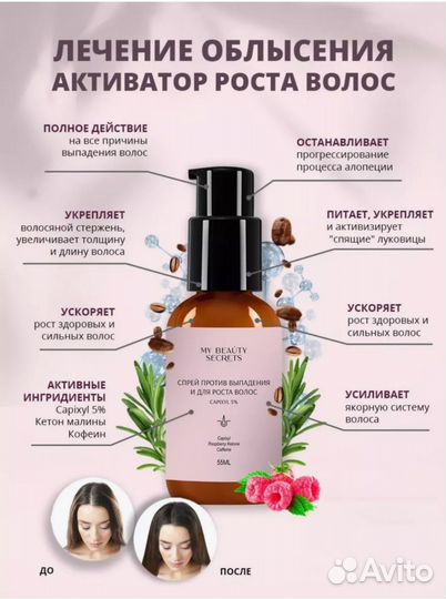 Спрей от выпадения волос