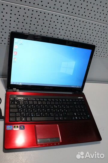 Ноутбук asus A53S/i3/GT 520MX/SSD/Win 10