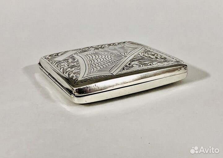 Портсигар старинный серебро 1936 год