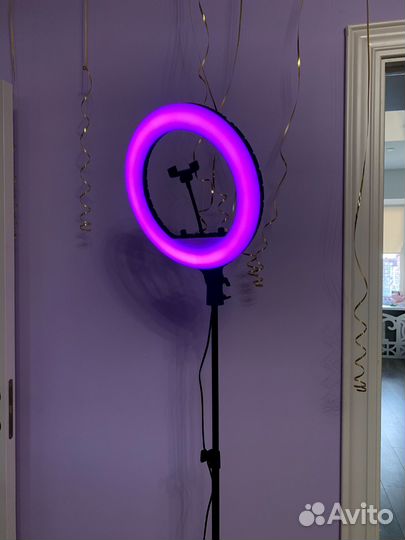 RGB Кольцевая лампа, 3 Штатива, пульт