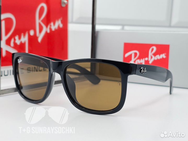 Очки Ray Ban 4165 Justin Коричневые