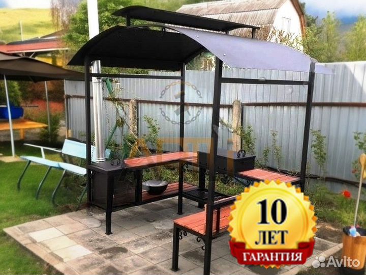 Мангал с печью под казан / от Производителя