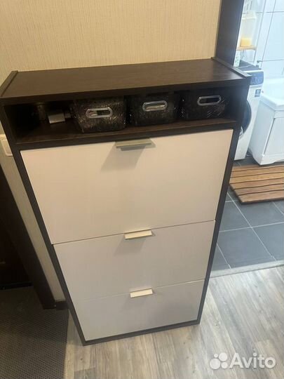 Обувница в прихожую с 3 ящиками