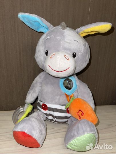 Коврик развивающий «ELC” +игрушка ослик