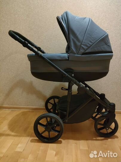 Коляска 2 в 1 Pituso Luna ткань+эко кожа