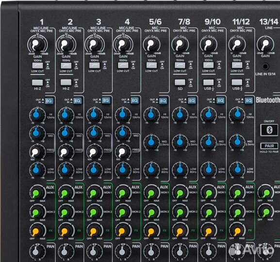 Mackie onyx12 12-канальный микшер с поканальной