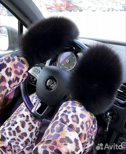 Рукавицы меховые с песцом