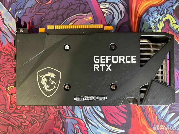 Видеокарта MSI GeForce RTX 3060 ventus 2X OC (LHR)