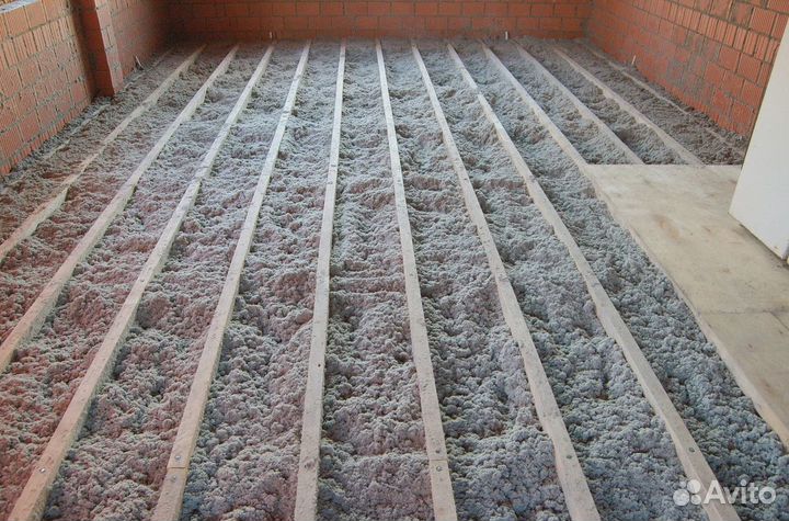 Эковата, утепление дома