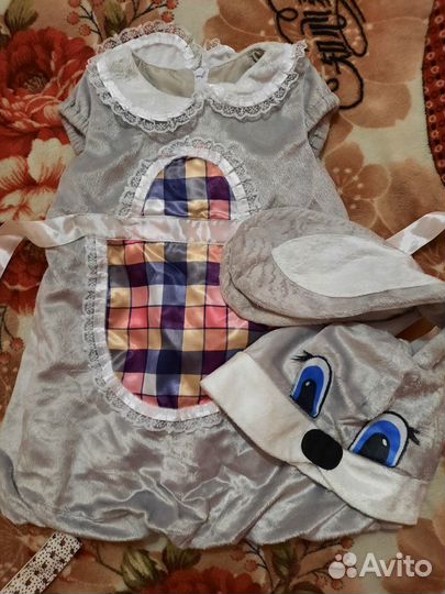 Костюм для утренника/ новогодний заяц для девочки